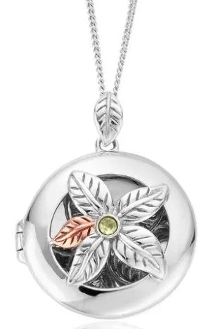 Clogau Awelon Sterling Silver Peridot Locket