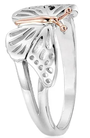 Clogau Butterfly Sterling Silver Ring