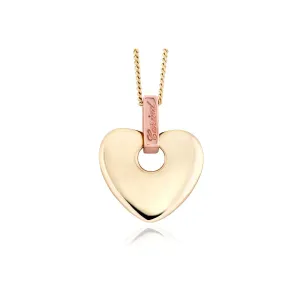 Clogau Cariad Yellow And Rose Gold Diamond Pendant