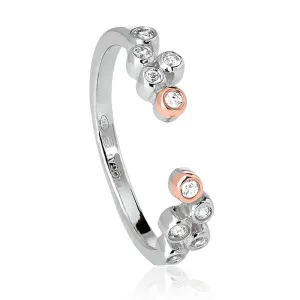 Clogau Celebration Sterling Silver White Topaz Stacking Ring D
