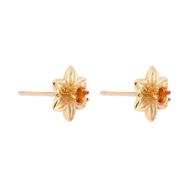 Clogau Daffodil 9ct Yellow Gold Stud Earrings
