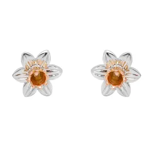 Clogau Daffodil Sterling Silver Stud Earrings