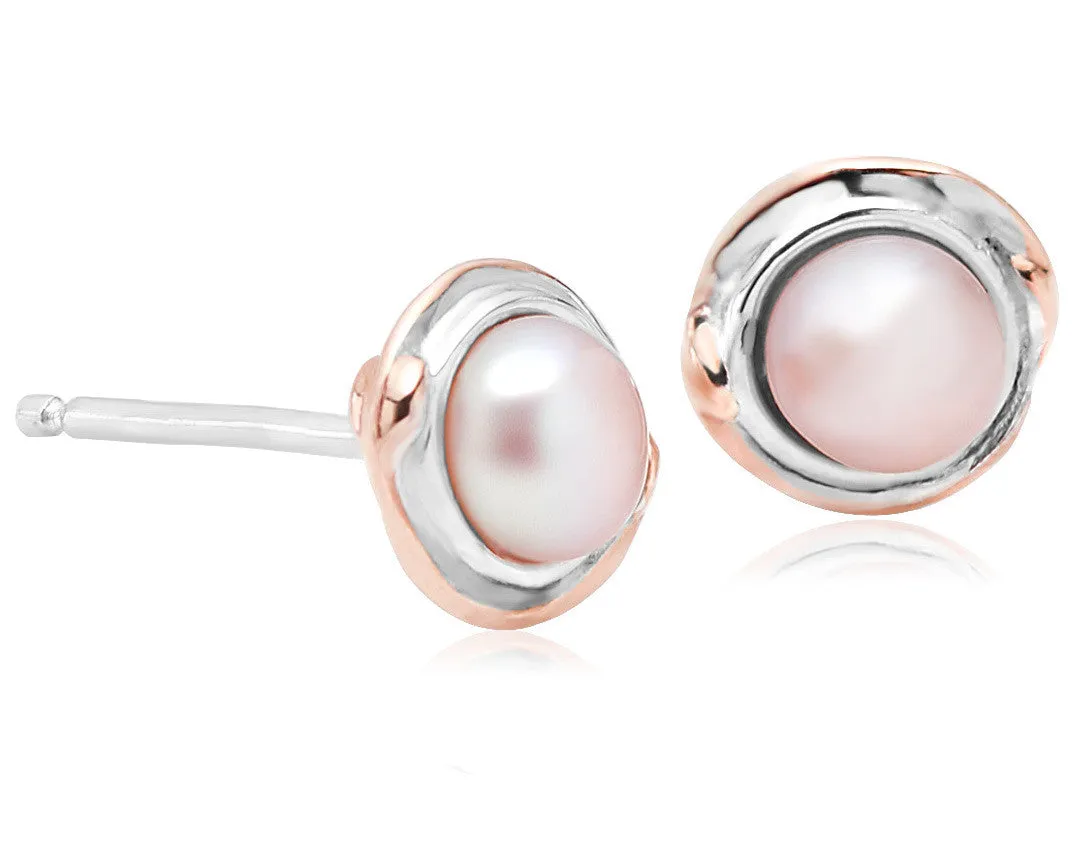 Clogau Earrings Tree of Life Pearl Silver