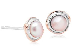 Clogau Earrings Tree of Life Pearl Silver
