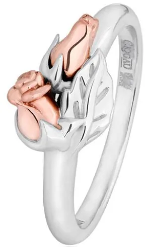 Clogau Glyn Rhosyn Sterling Silver Roses Ring