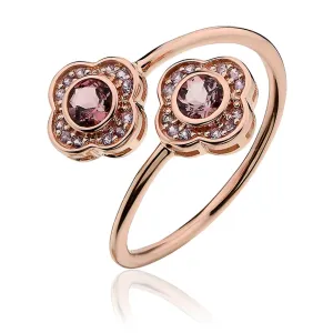 Clogau Jewel Bloom 9ct Rose Gold Pink Tourmaline Ring