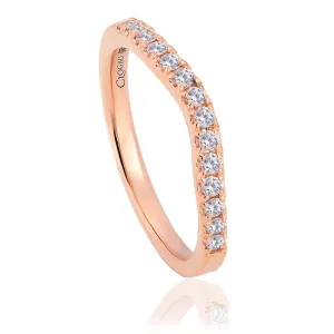 Clogau Love Divine 18ct Rose Gold 0.28ct Diamond Wedding Ring