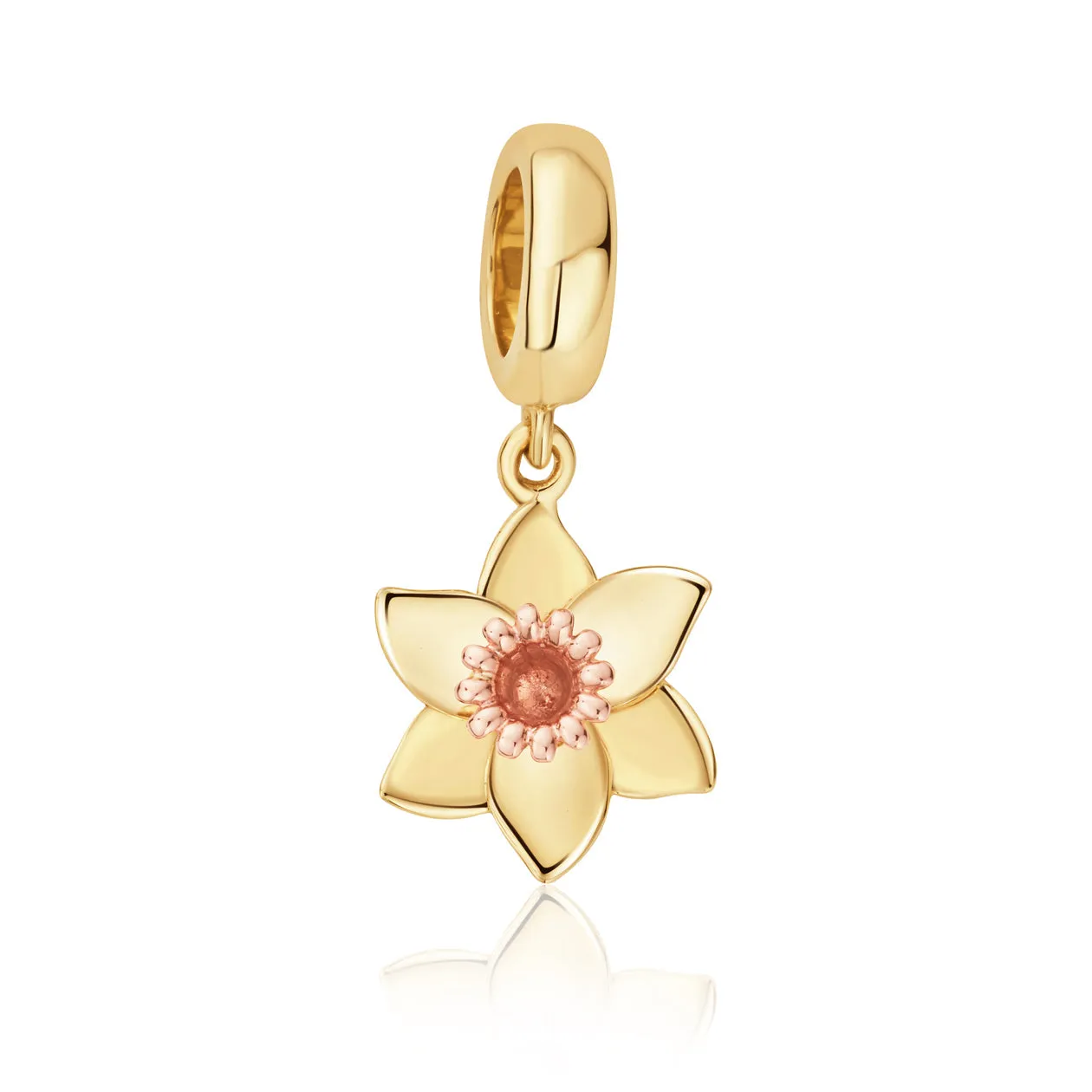 Clogau Milestones 9ct Yellow Gold Daffodil Bead Charm