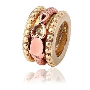 Clogau Milestones 9ct Yellow Gold Lovespoon Barrel Charm D