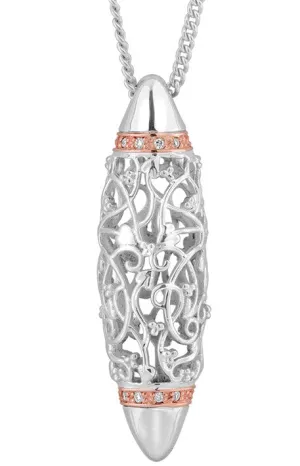 Clogau Pendant Am Byth Silver and 9ct Rose Gold