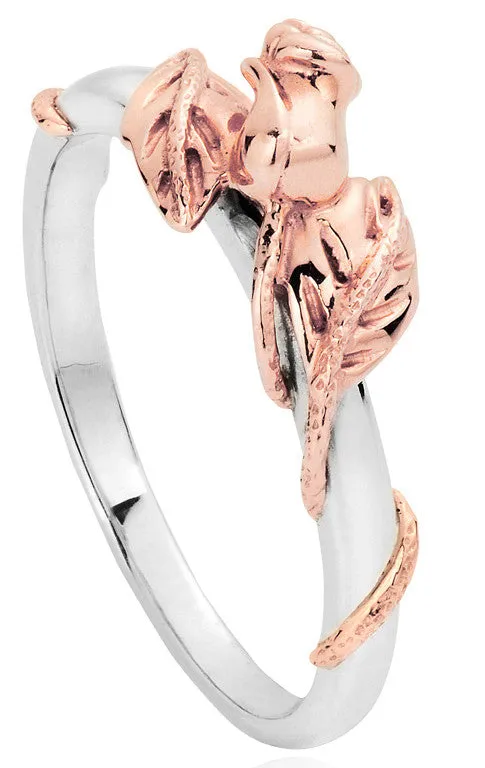 Clogau Ring Glyn Rhosyn Silver N
