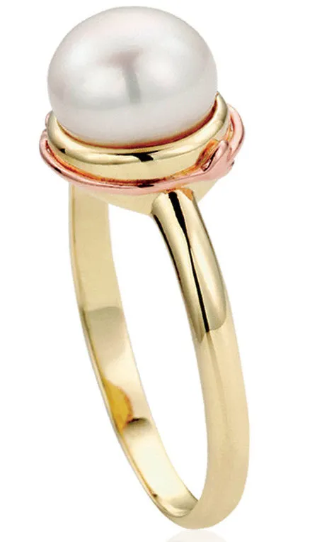 Clogau Ring Tree of Life Pearl Yellow Gold