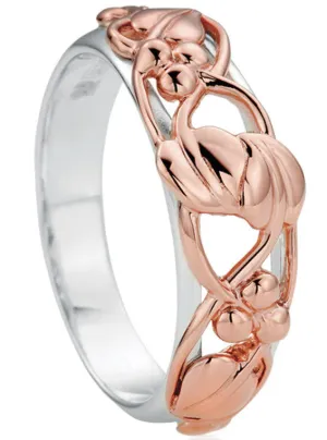 Clogau Ring Tree of Life Silver and 9ct Rose Gold