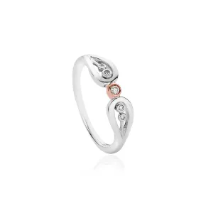 Clogau Royal Crown Sterling Silver Diamond Ring
