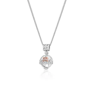Clogau Royal Crown Sterling Silver White Topaz Pendant