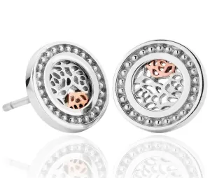 Clogau Royal Roses Silver Stud Earrings D