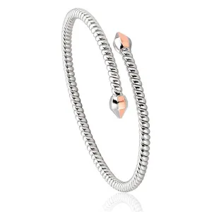 Clogau Sterling Silver Twist Mens Bangle