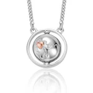 Clogau The Journey Sterling Silver Globe Necklace