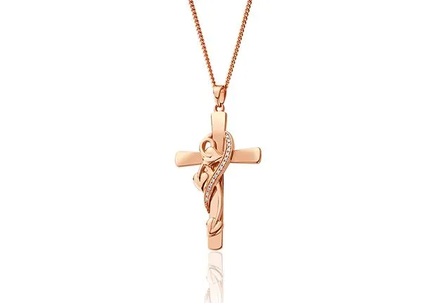 Clogau Tree Of Life 1854 Gold Diamond Cross Necklace