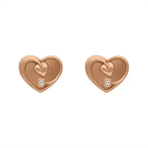 Clogau Tree of Life 9ct Rose Gold Diamond Earrings D