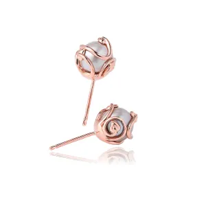 Clogau Tree Of Life 9ct Rose Gold Pearl Stud Earrings