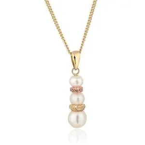 Clogau Tree of Life 9ct Yellow Gold Freshwater Pearl Necklace D