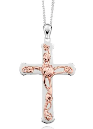 Clogau Tree of Life Cross Silver Pendant D