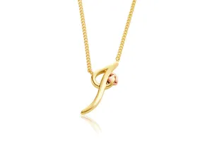 Clogau Tree Of Life Initials Letter I 9ct Yellow Gold Necklace