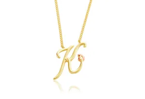 Clogau Tree Of Life Initials Letter K 9ct Yellow Gold Necklace