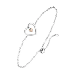 Clogau Tree of Life Sterling Silver Heart Bracelet D