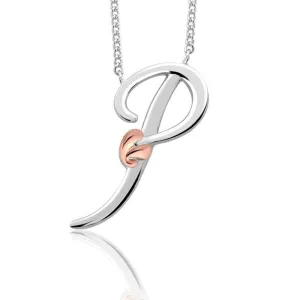 Clogau Tree of Life Sterling Silver Initials Letter P Necklace D