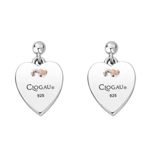 Clogau Tree of Life Sterling Silver Insignia Heart Stud Earrings D
