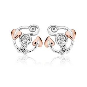 Clogau Tree of Life Sterling Silver Topaz Origin Stud Earrings D