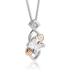 Clogau Tree of Life Sterling Silver White Topaz Necklace