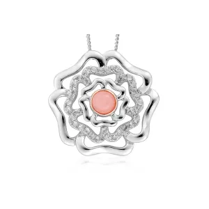 Clogau Tudor Rose Sterling Silver Pendant