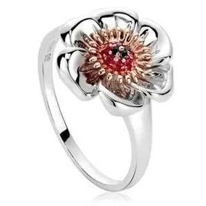 Clogau Welsh Poppy Sterling Silver Ring