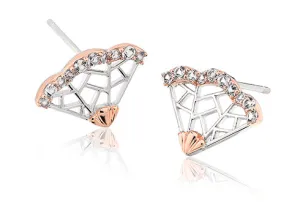 Clogau White Peacock Sterling Silver Topaz Stud Earrings