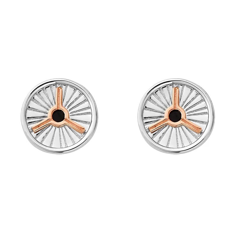 Clogau Yr Wyddfa Summit Stud Sterling Silver Earrings