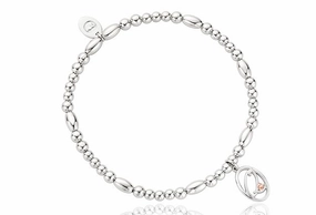 Clogau Affinity Tree Of Life Initials Letter Q Sterling Silver Bead Bracelet