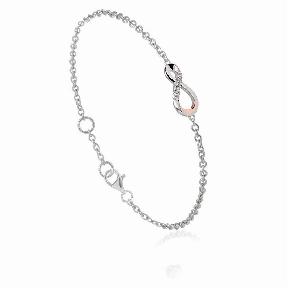 Clogau Eternity Sterling Silver Diamond Bracelet