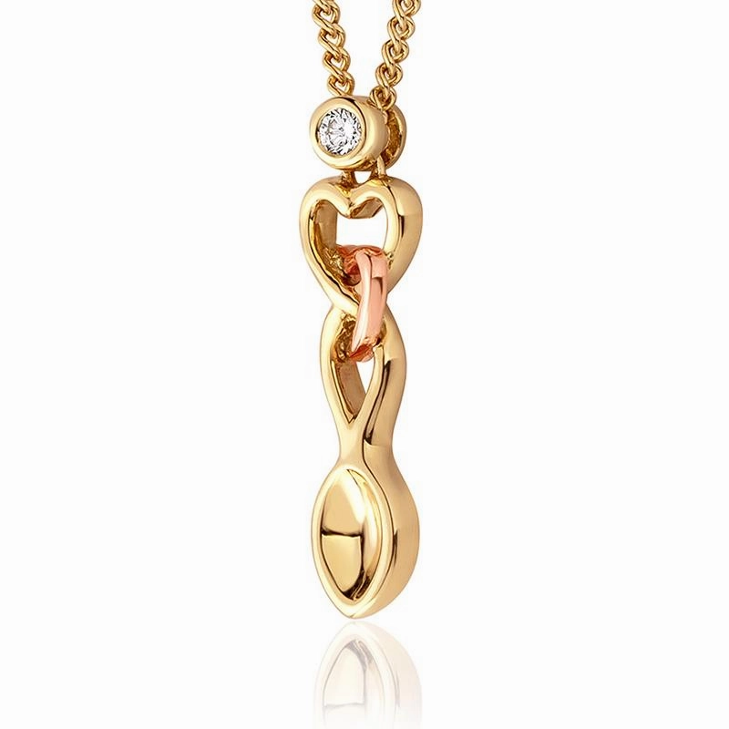 Clogau Lovespoons 9ct Yellow Gold Necklace D