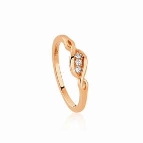 Clogau Past Present Future 1854 18ct Gold Diamond Ring
