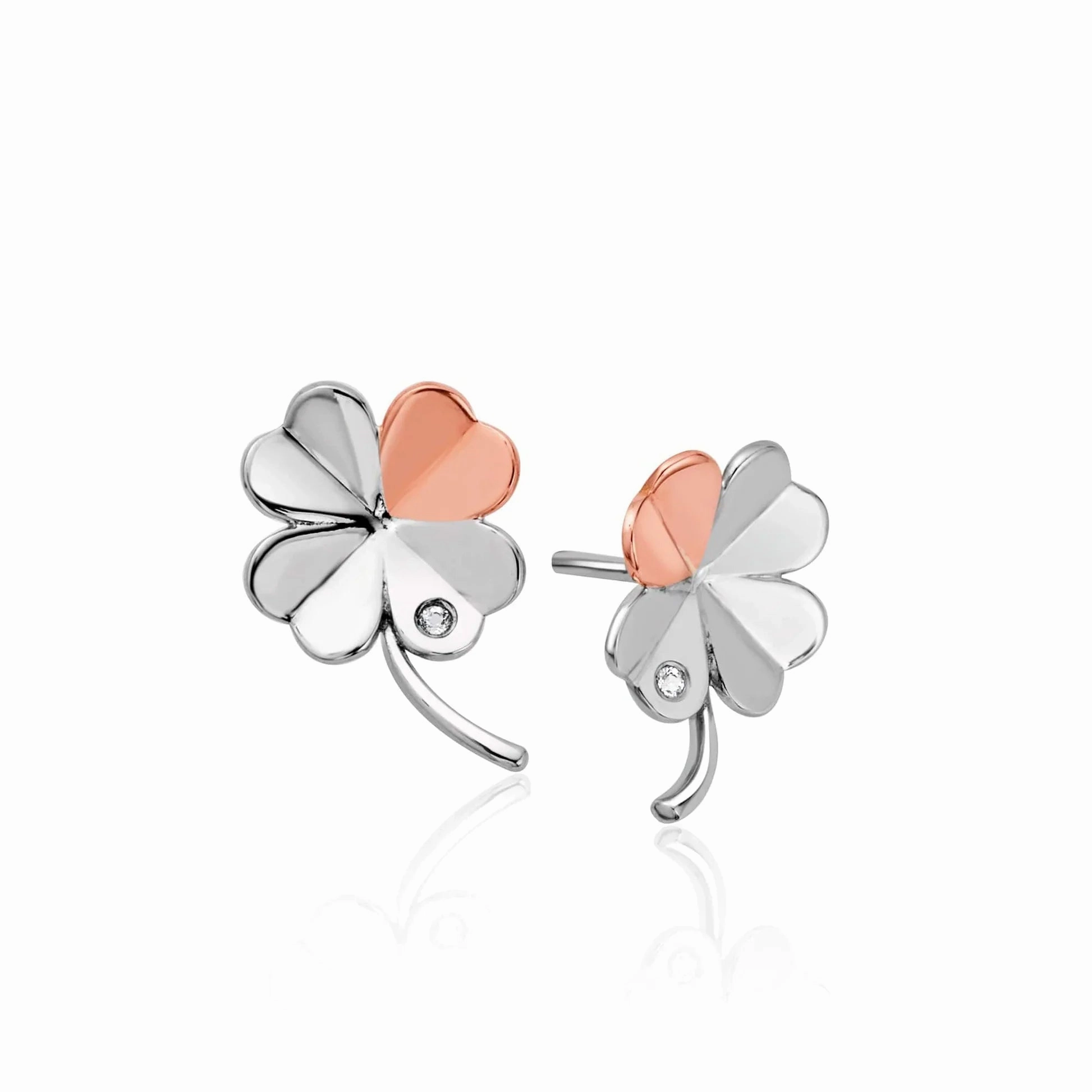 Clogau Pob Lwc Sterling Silver Stud Earrings D