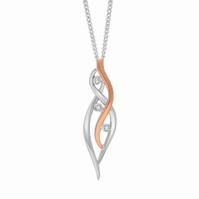 Clogau Swallow Falls Sterling Silver White Topaz Pendant