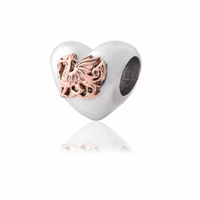 Clogau Welsh Dragon Heart Milestones Sterling Silver Bead Charm