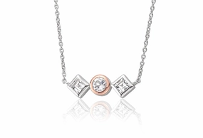 Clogau Welsh Royalty White Topaz Sterling Silver Necklace