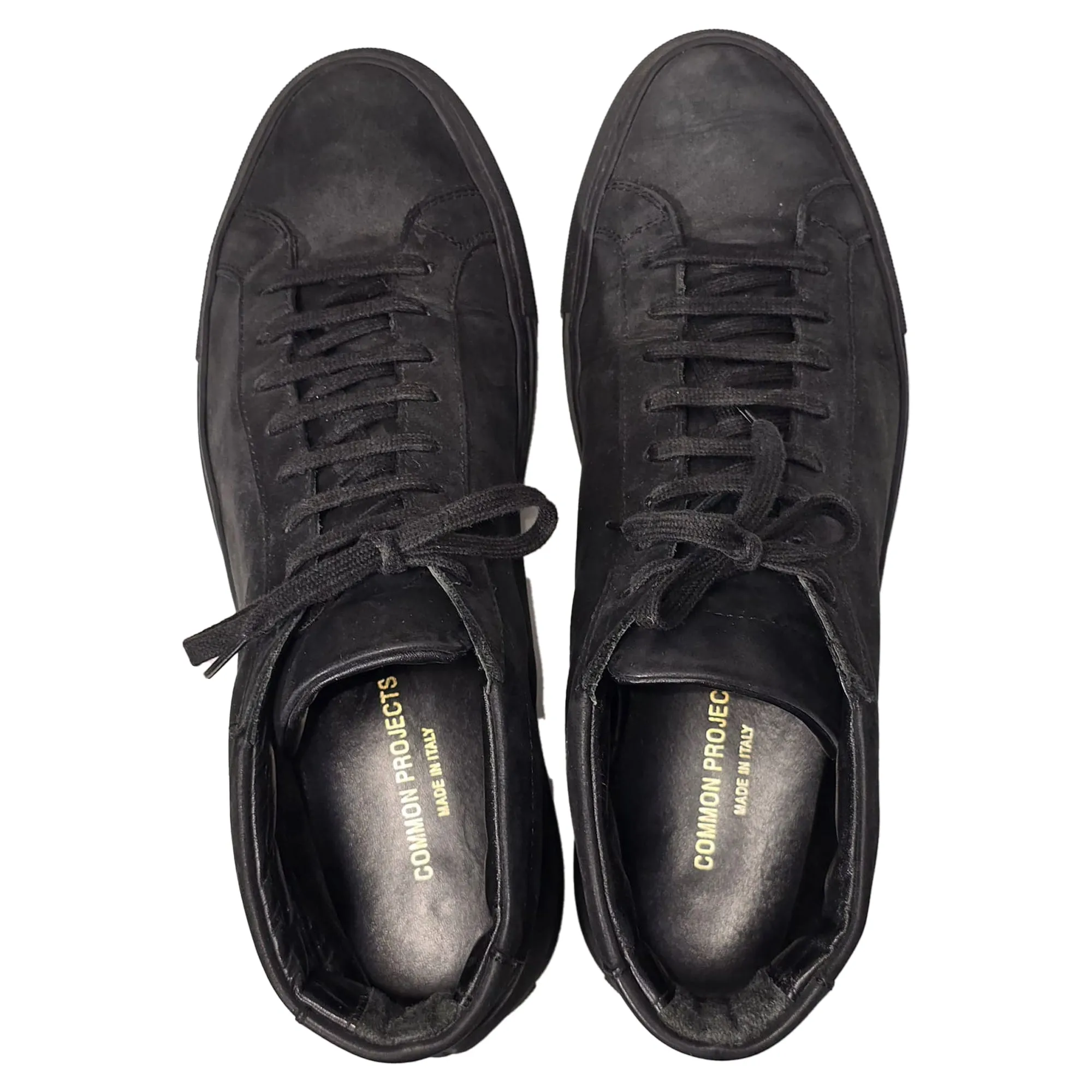 Common Projects Achilles High-Top Sneakers in Black Leather