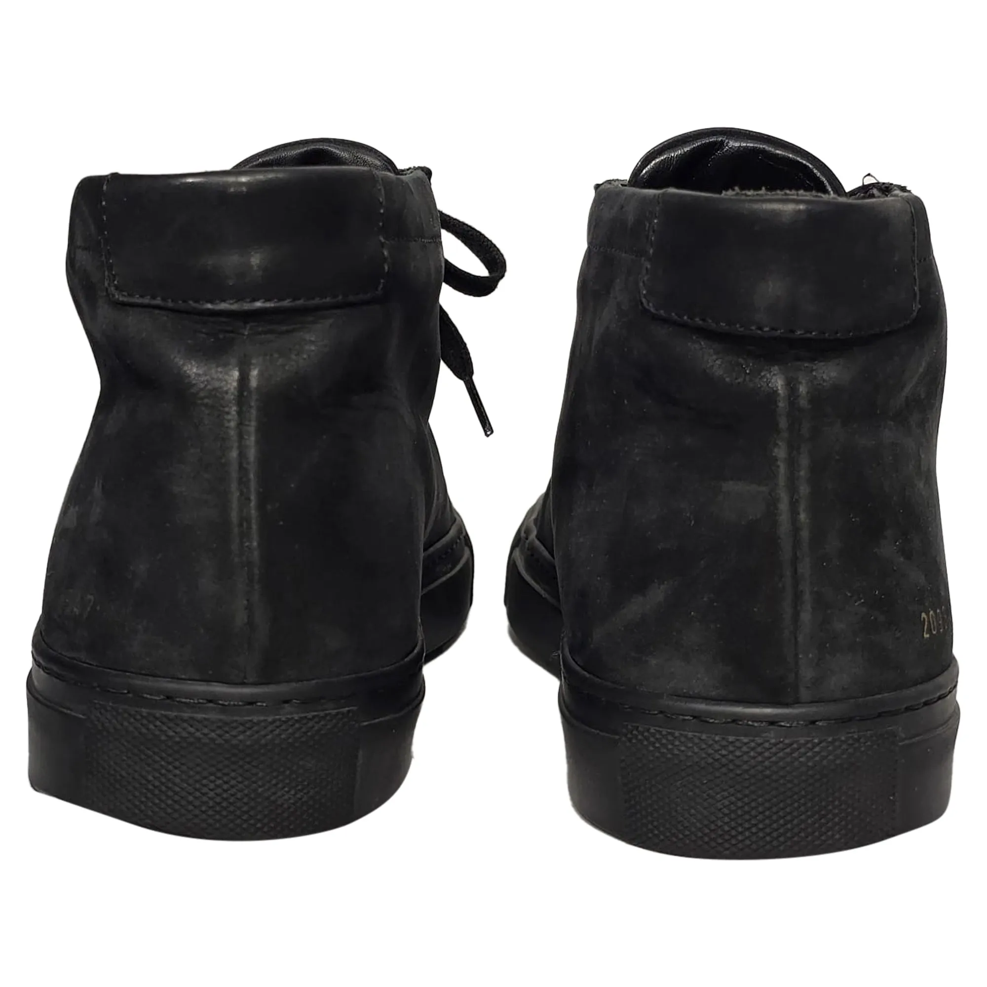 Common Projects Achilles High-Top Sneakers in Black Leather