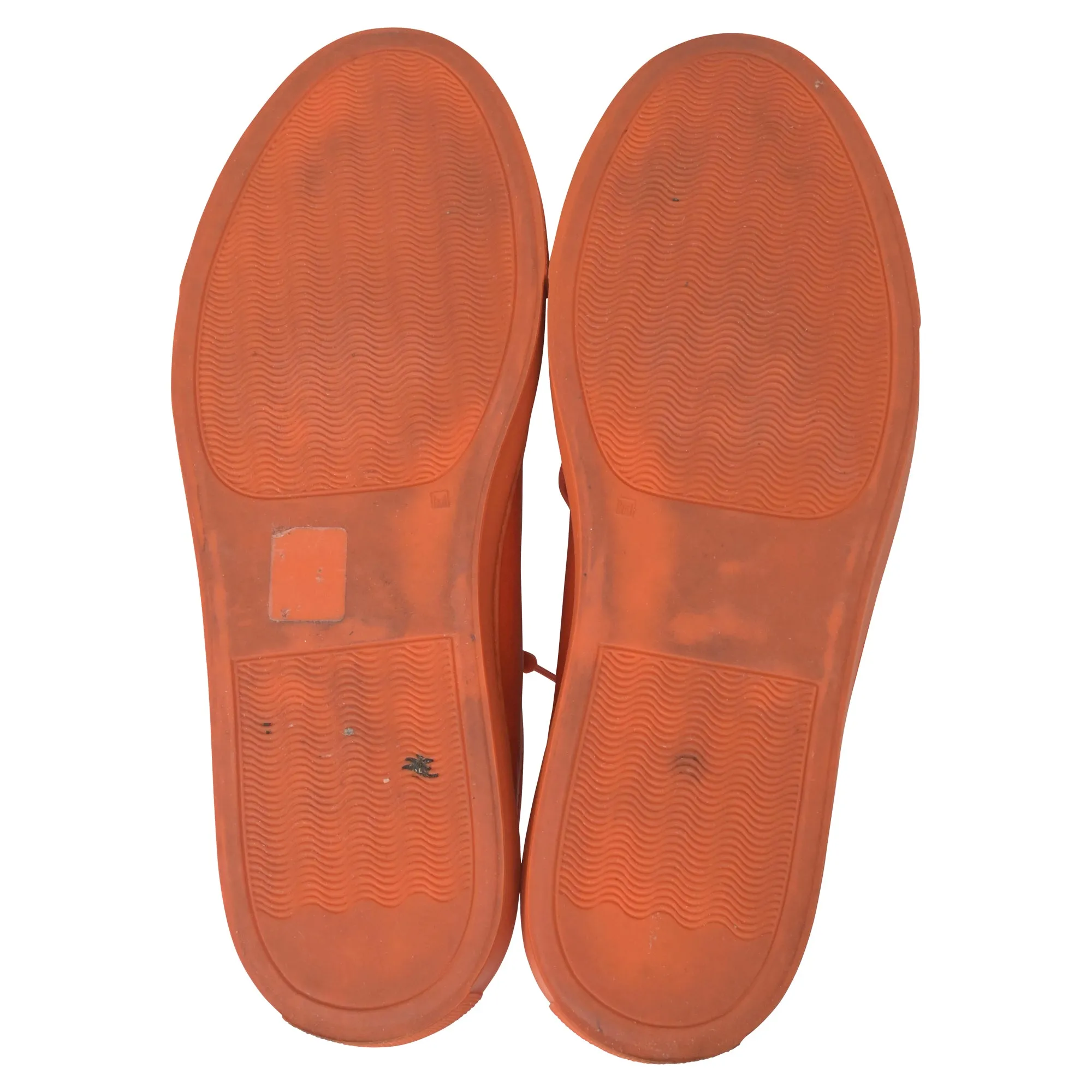 Common Projects Achilles Low Sneakers in Orange Leather