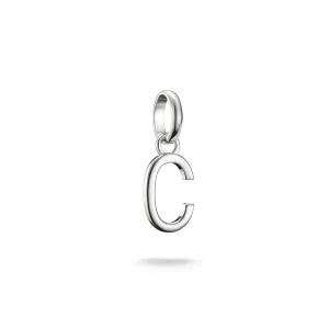 Connect Charm letter C Silver